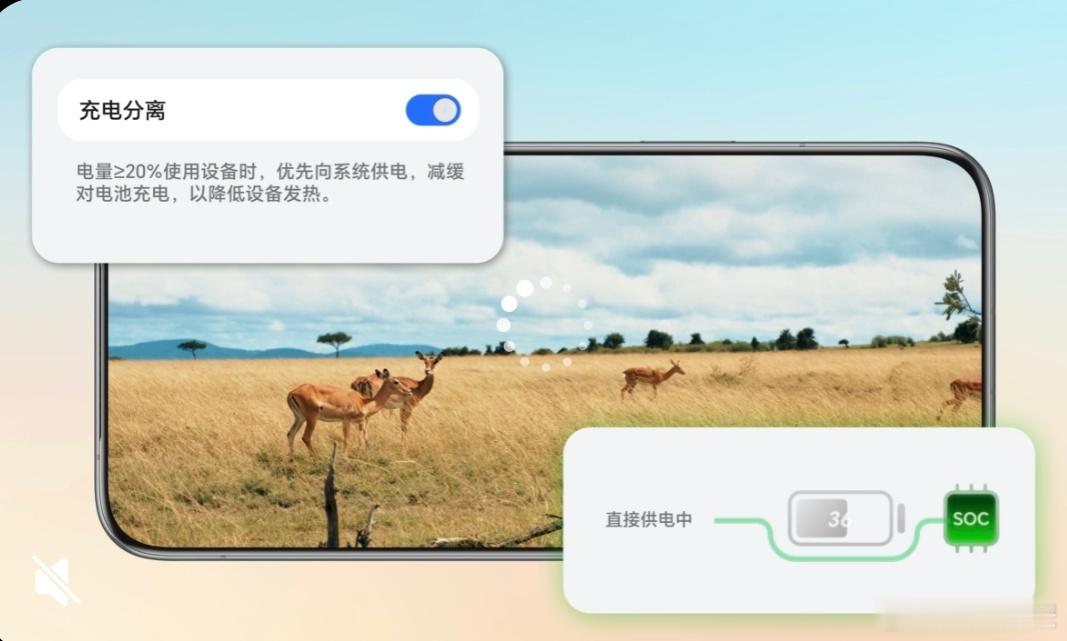 荣耀MagicV6这次上线的全局充电分离功能，完全是重度用机人群的刚需。亮屏充着