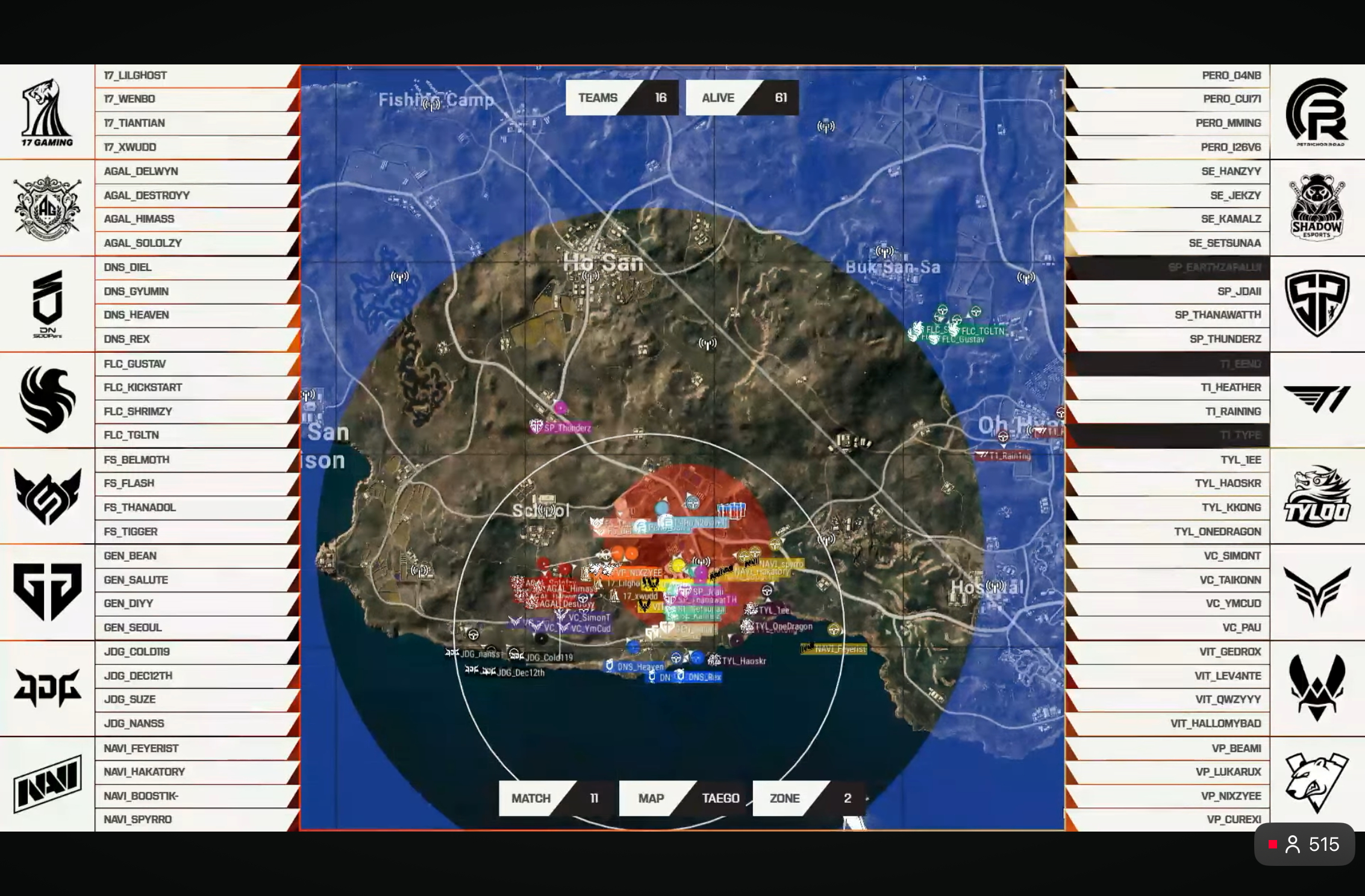 【ewc电竞世俱杯  EWC 小组赛AC组】第五局赛况回顾🧐排名🌊：11淘汰