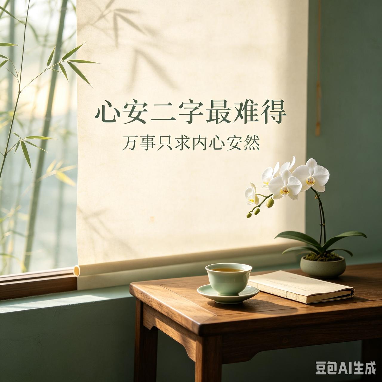 你觉得人生最重要的二字是什么?心安二字最难得，万事只求内心安然