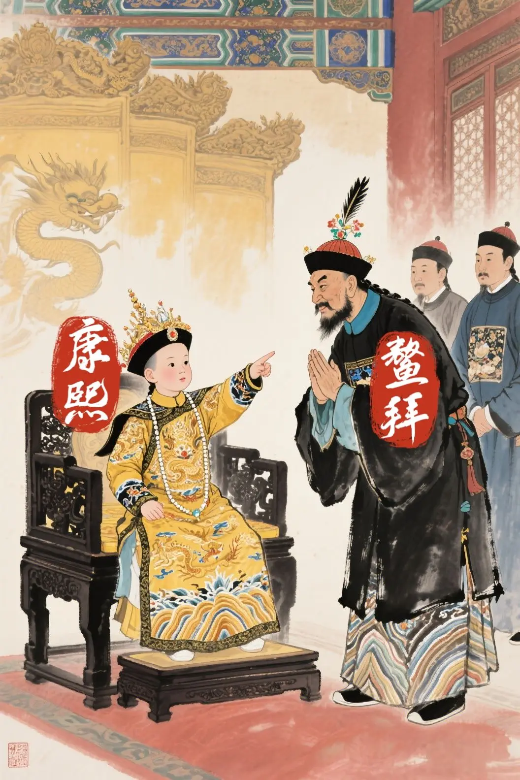 康熙VS鳌拜。