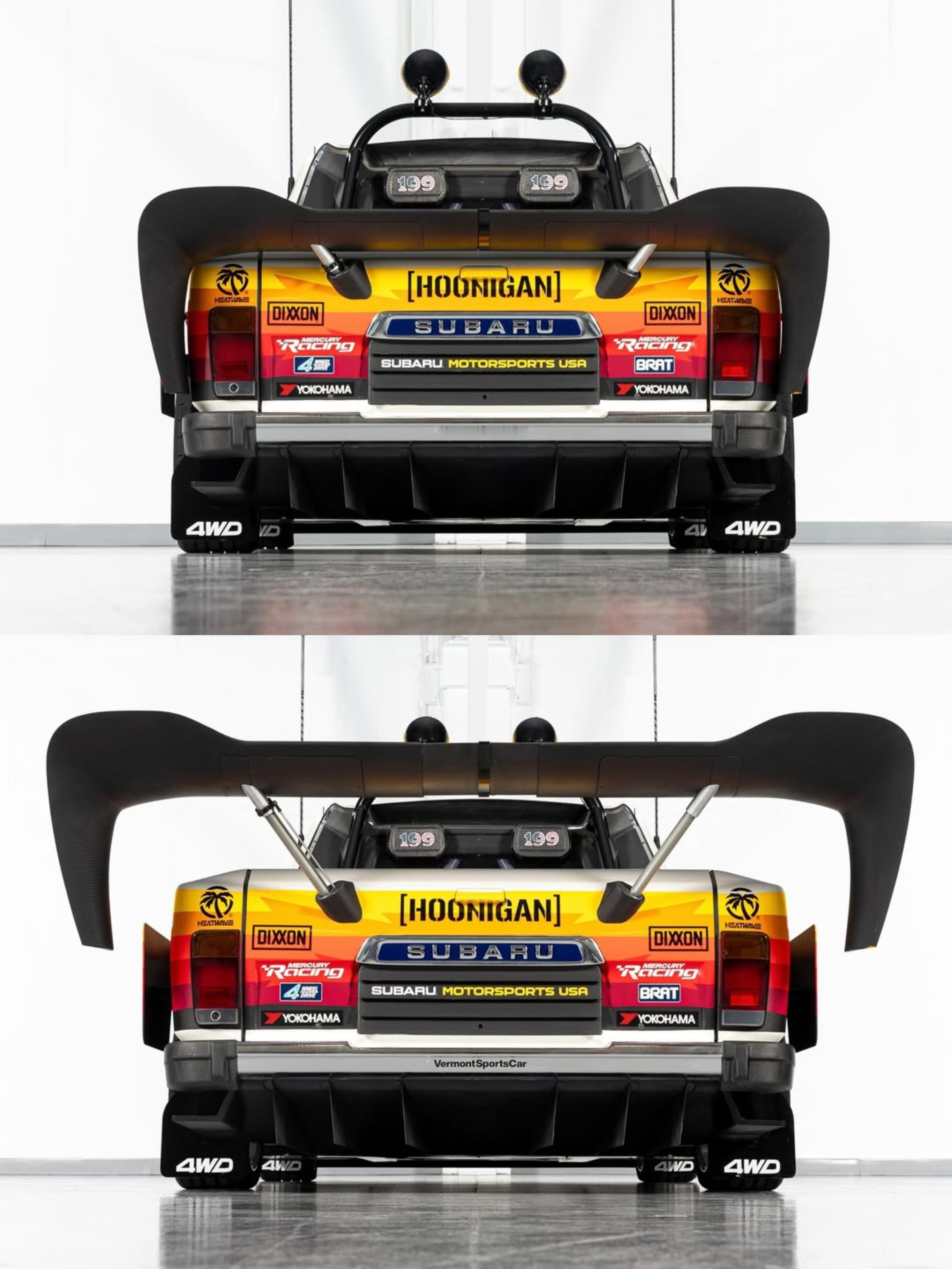 一天一张文艺照 斯巴鲁Brataroo 9500 Turbo的空力特色📢尾翼有