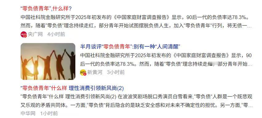 ——零负债青年走红：量入为出，是清醒更是自律！
零负债青年 负债人思维认知 无负