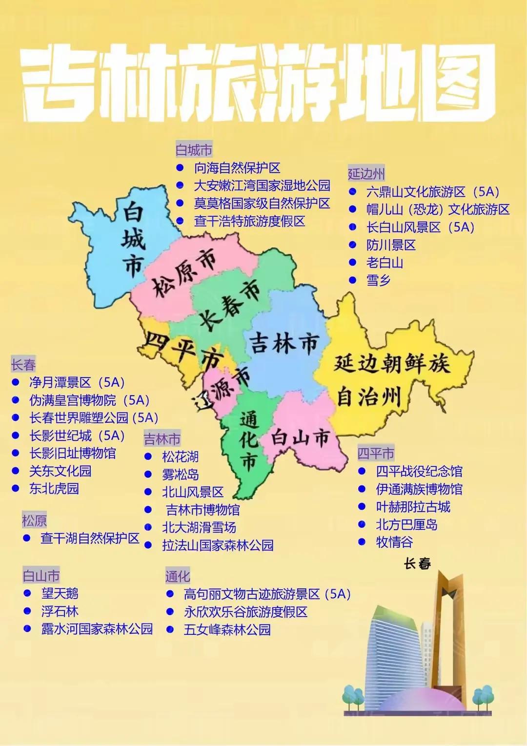 吉林旅游地图[比心]