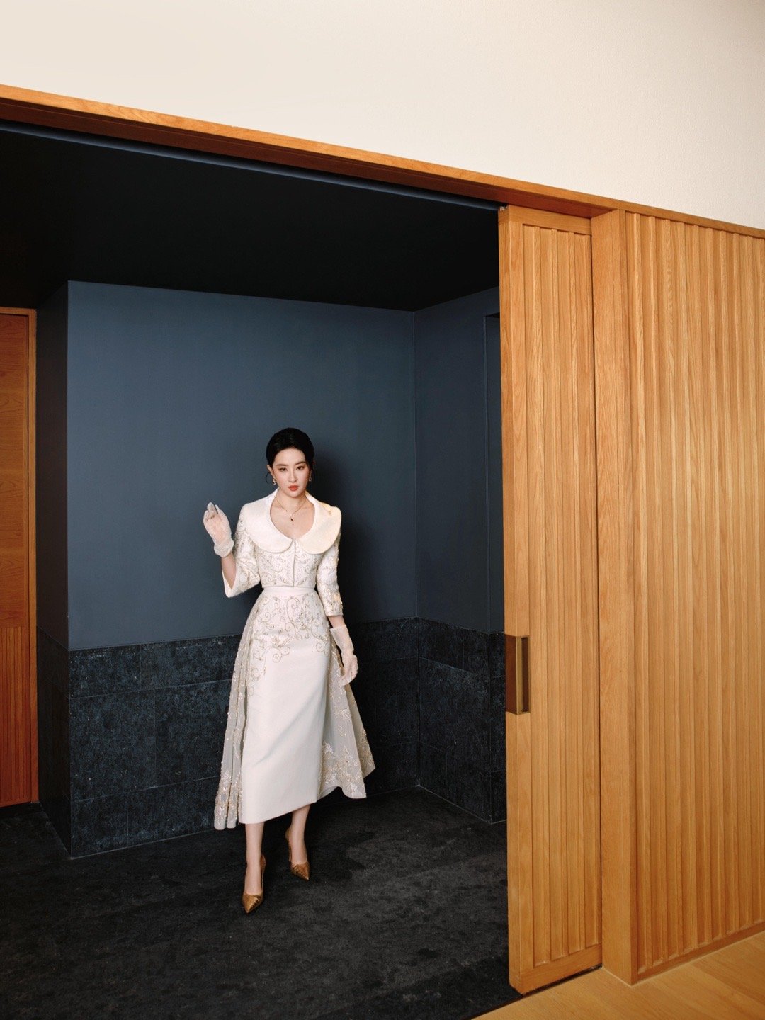 刘亦菲🆕编发｜好一朵绝美的白色山茶花 