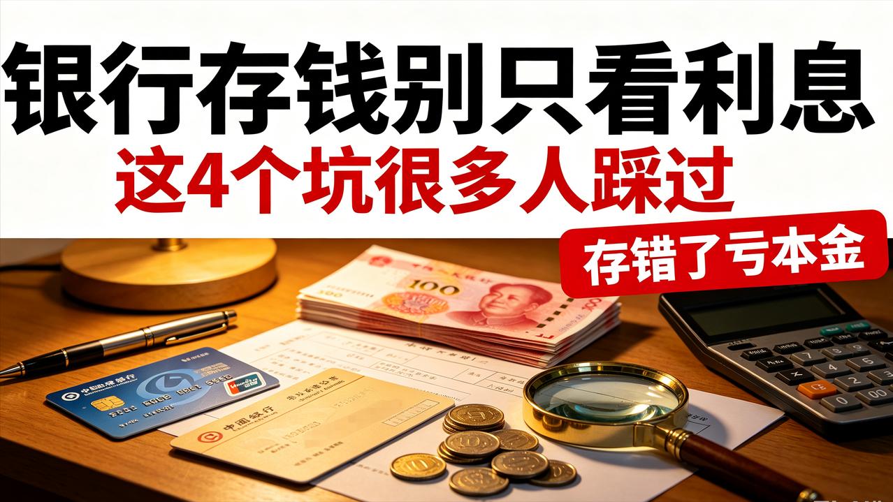 银行存钱别只盯着利息！这 4 个坑很多人踩过，存错了急用钱亏本金
手里有存款的人