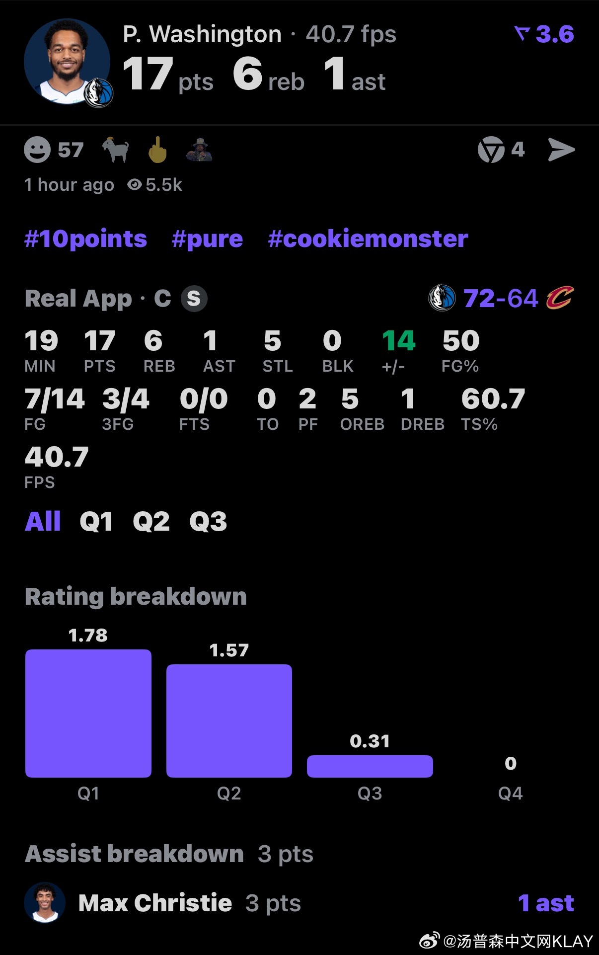 你汤不打，打开看了一会儿比赛。今天这还是独行侠吗，接到什么指令了吗，这么猛独行侠