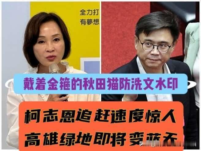 柯志恩追赶速度惊人！
绿营自曝内参民调，被陈冠安一语戳破：赖瑞隆半年狂掉14%，