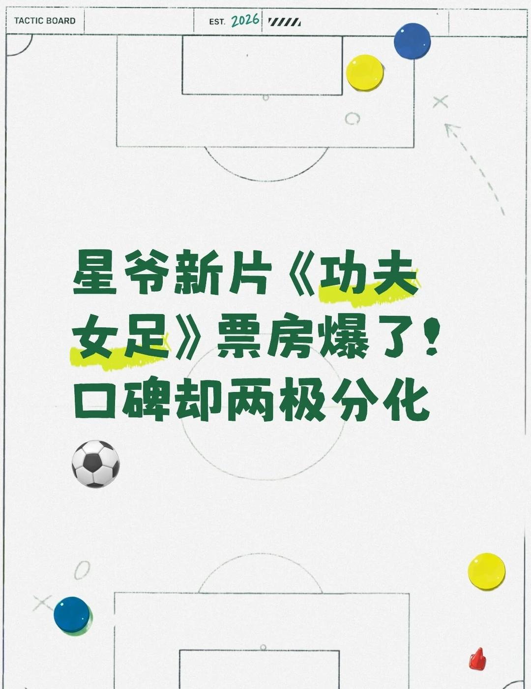 星爷《功夫女足》票房爆了！口碑却两极分化
周星驰导演新作《功夫女足》
7月11日