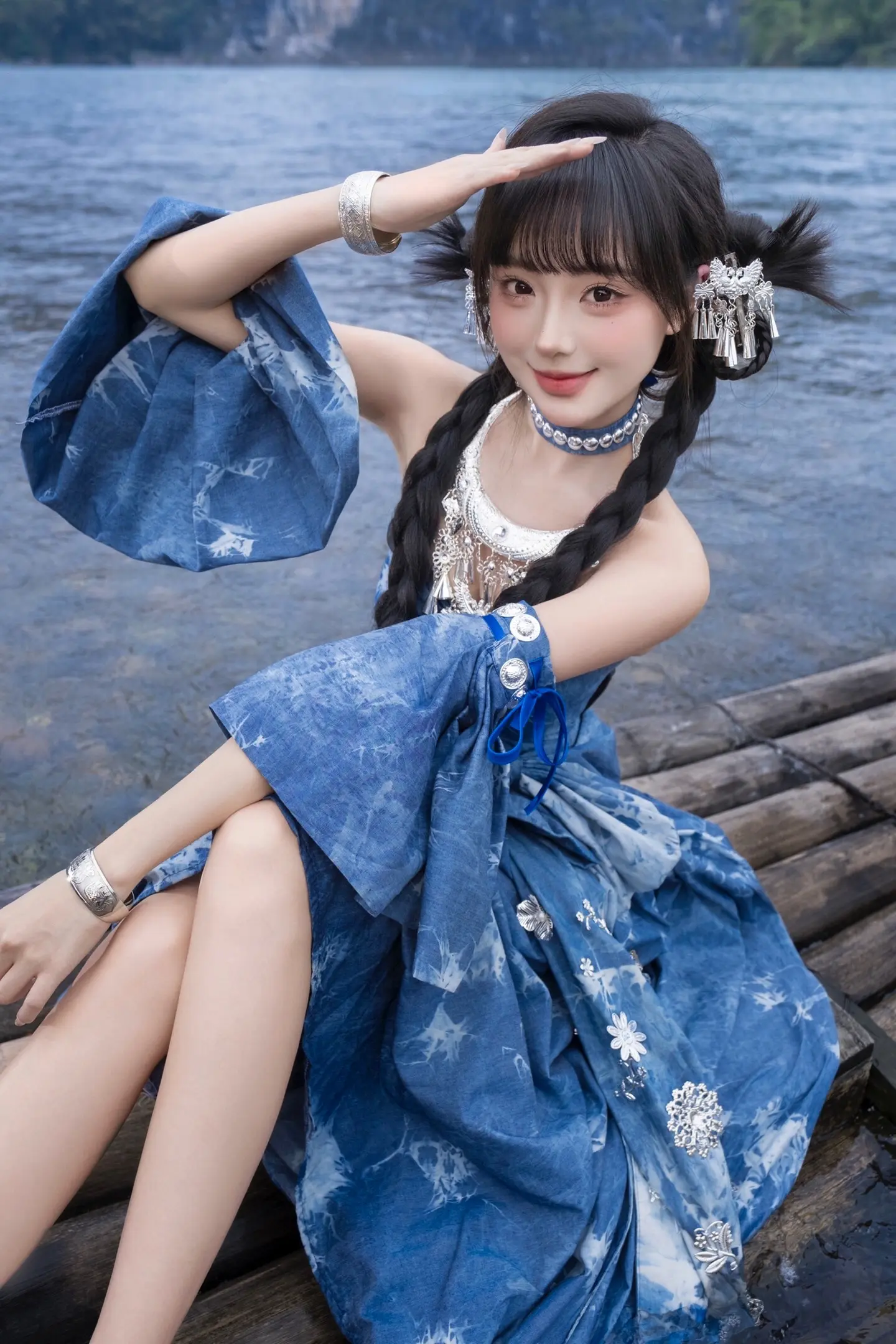 苗族少女皮肤体验卡get到啦丨阳朔民族写真