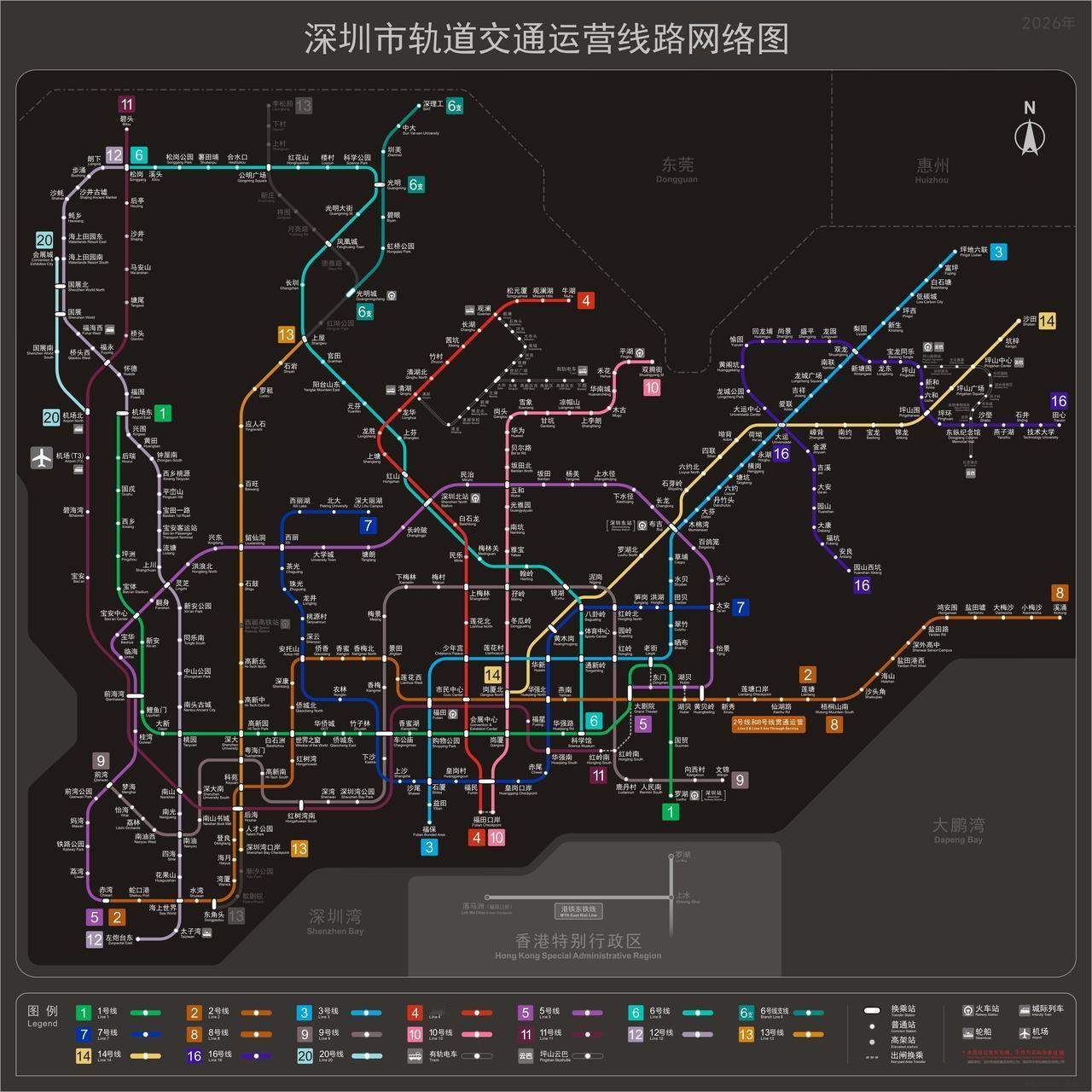 深圳地铁线路图(深色版)分享！
15000x15000
地铁路线路线图 深圳地铁
