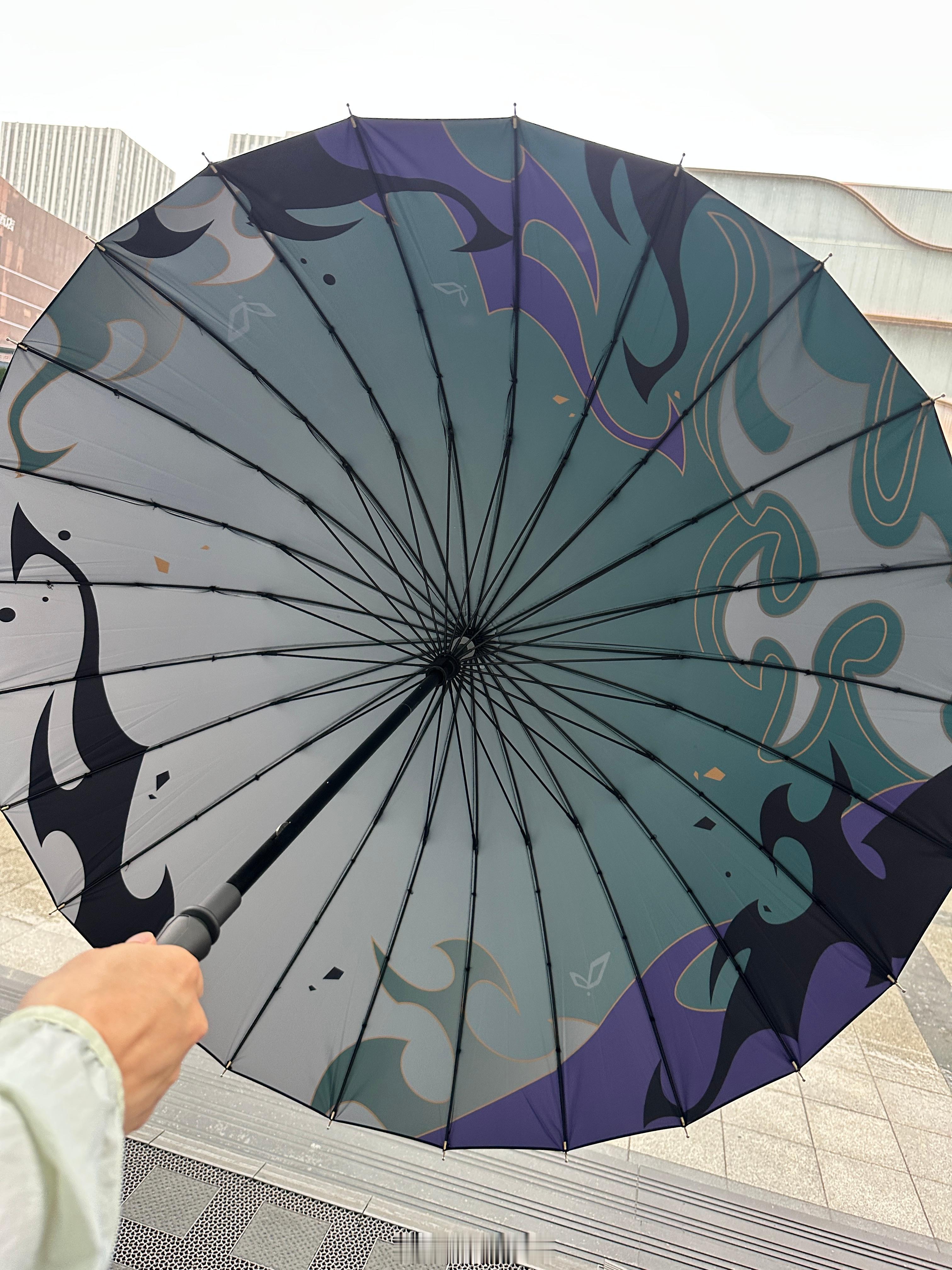 最近武汉天天下雨🌧️小伙伴购入了一把原神元素的伞体验了一下质感还挺好的[努力]