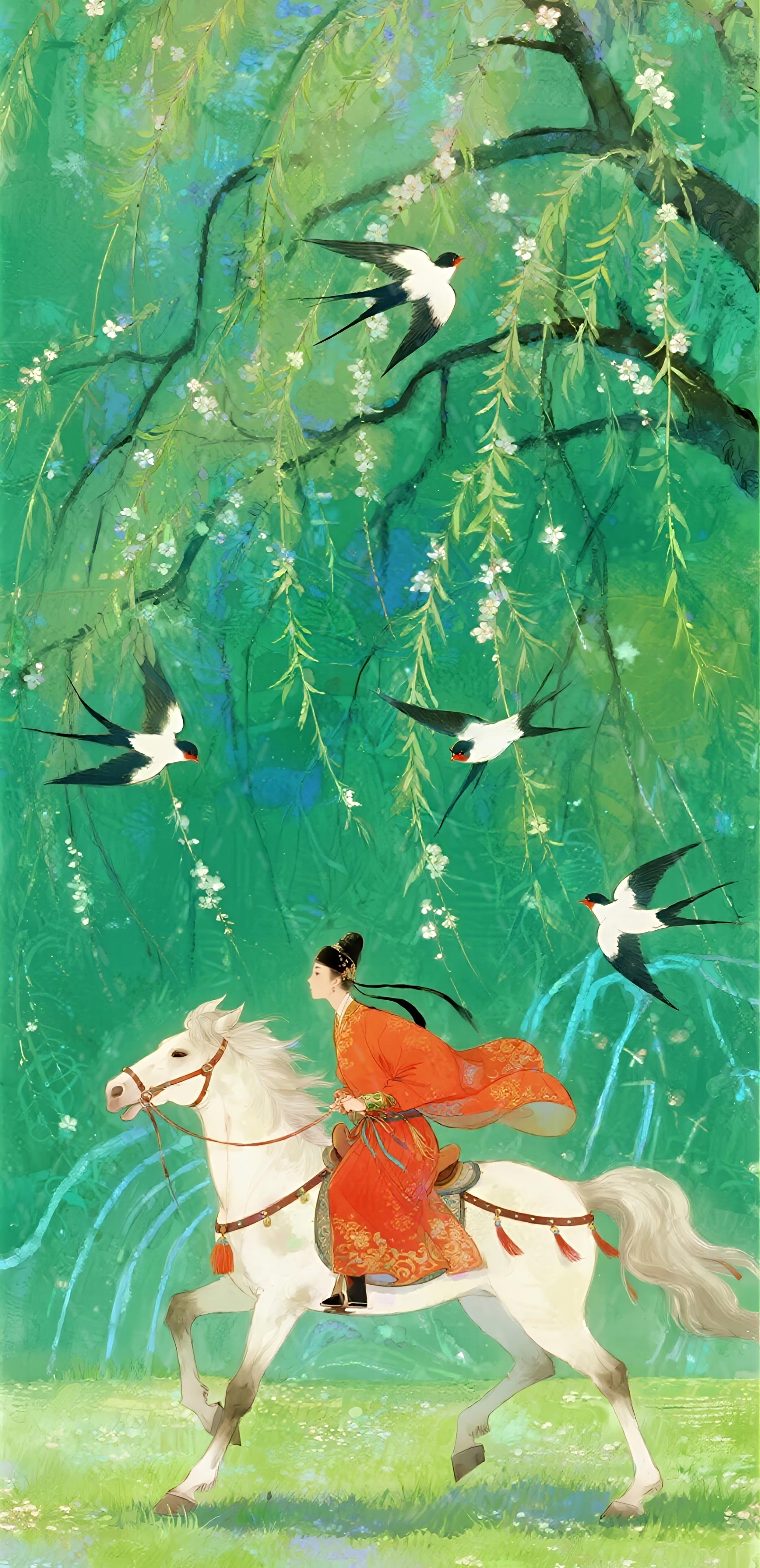 我梦扬州，便想到扬州梦我。第一是隋堤绿柳，不堪烟锁。潮打三更瓜步月，雨荒十里红桥