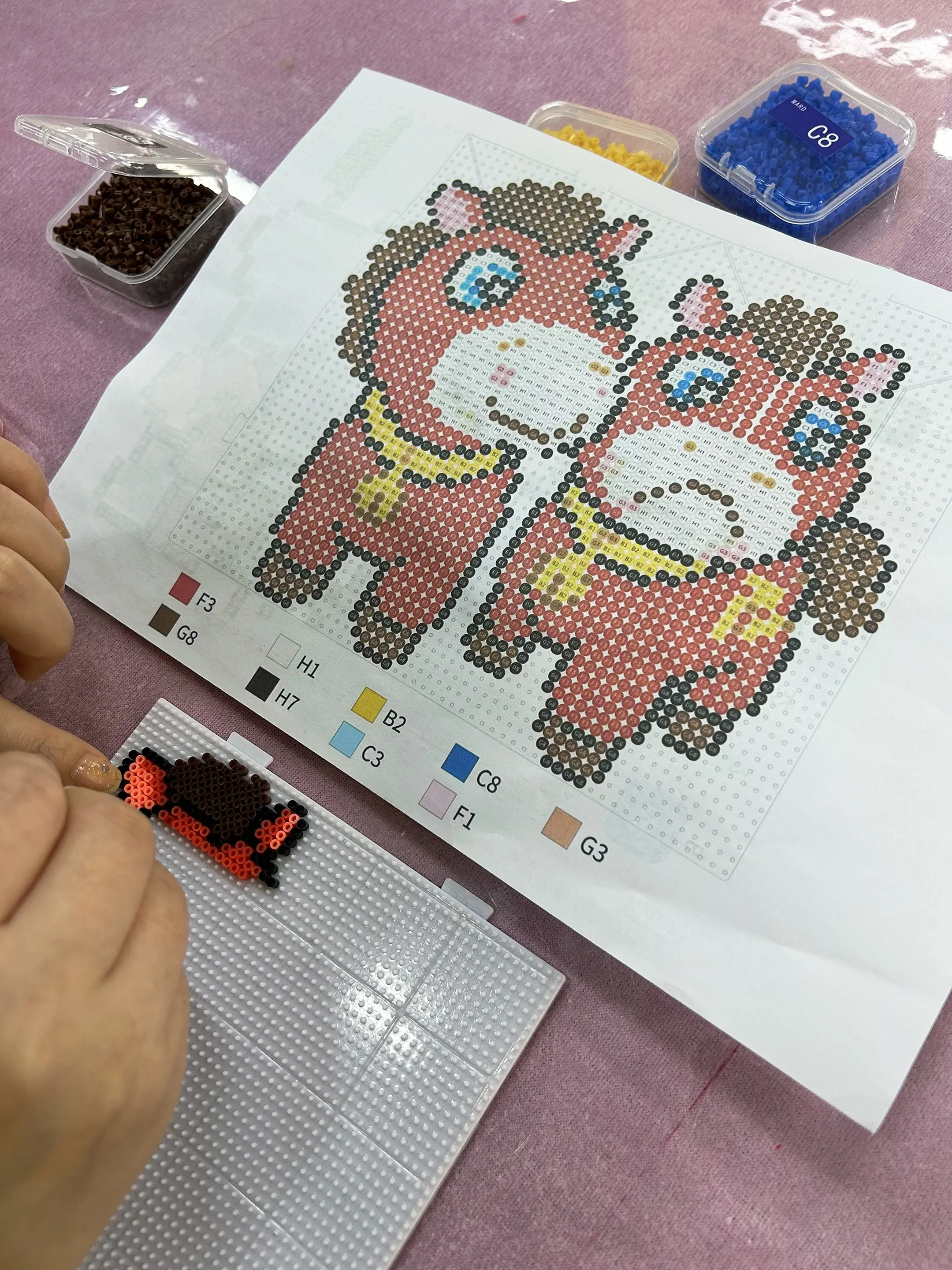 拼豆豆秀出来～马上好运🐎。