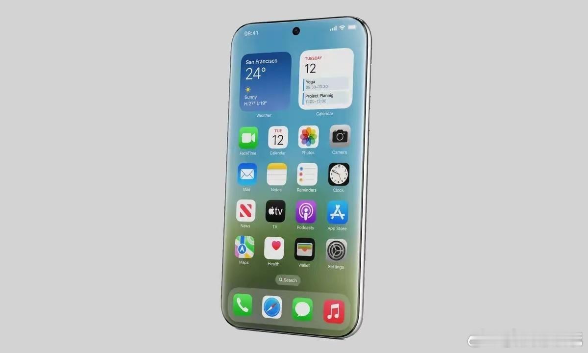 苹果2028款iPhone曝光现在谈2028款iPhone有点为之尚早，四面全曲