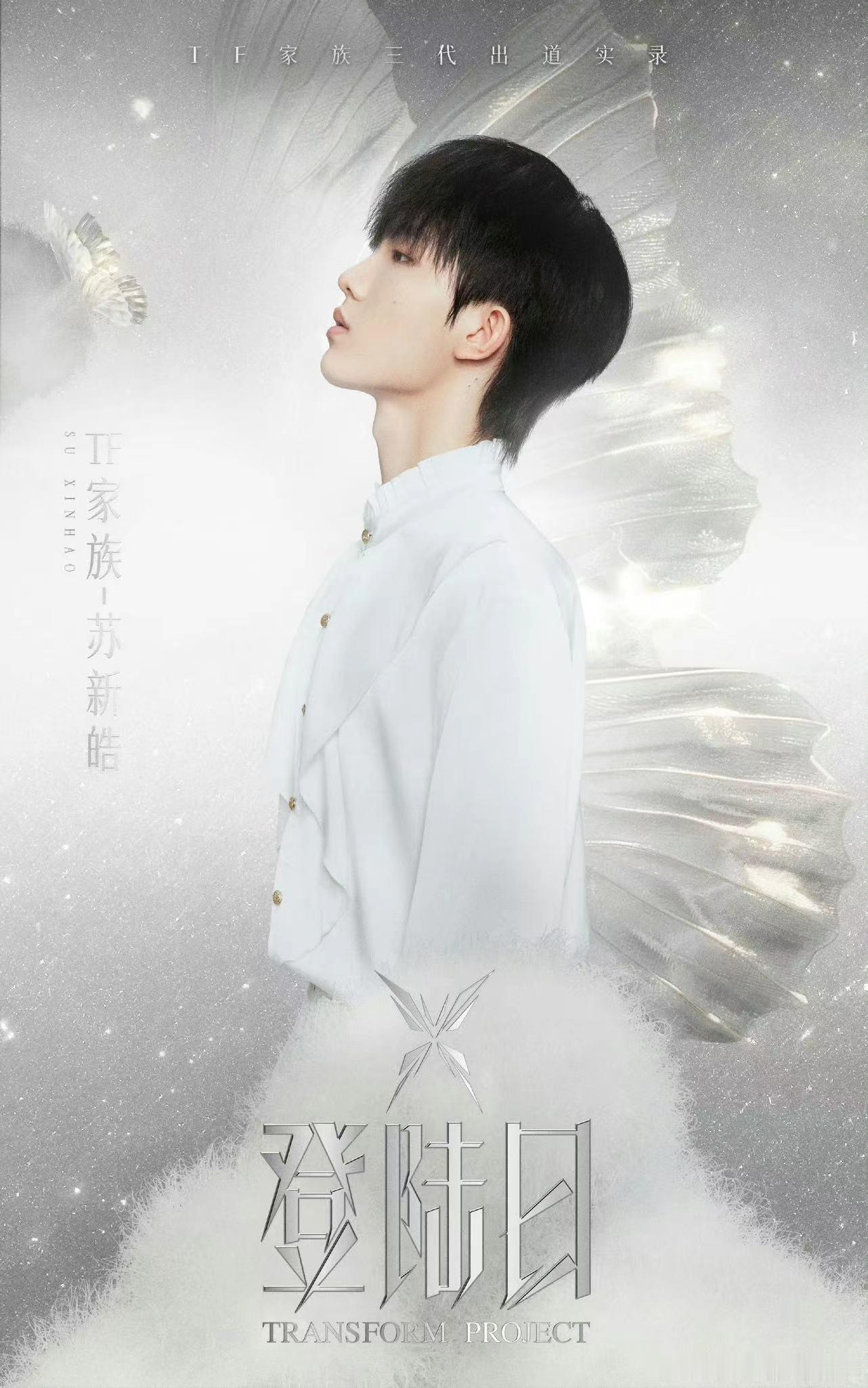 #TF三代纯白蝴蝶海报##TF三代登陆日个人公式照#TF三代登陆日个人公式照，好