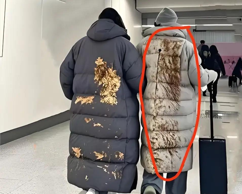 活了大半辈子，头回见“脏得像发霉”的羽绒服，凑近一看我当场闹了笑话

在地铁站瞅