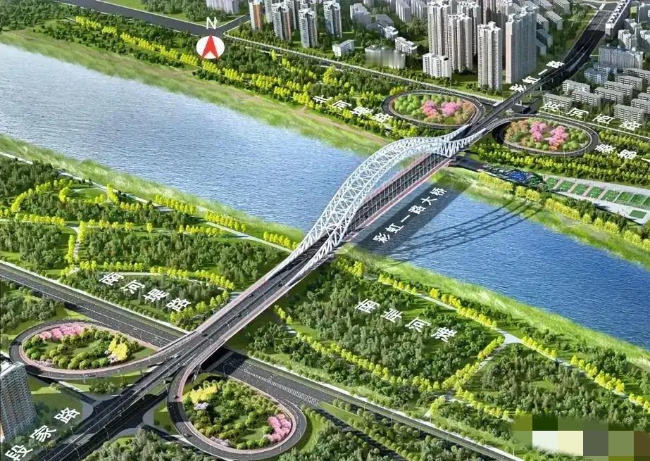 目前，彩虹一路渭河大桥正在如火如荼建设，彩虹一路渭河大桥是咸阳市继咸阳桥、渭城桥