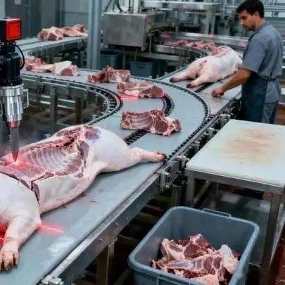 《德国机械杀猪太硬核！整猪变猪排，流水线无缝衔接效率太高效》播放量：3728作者