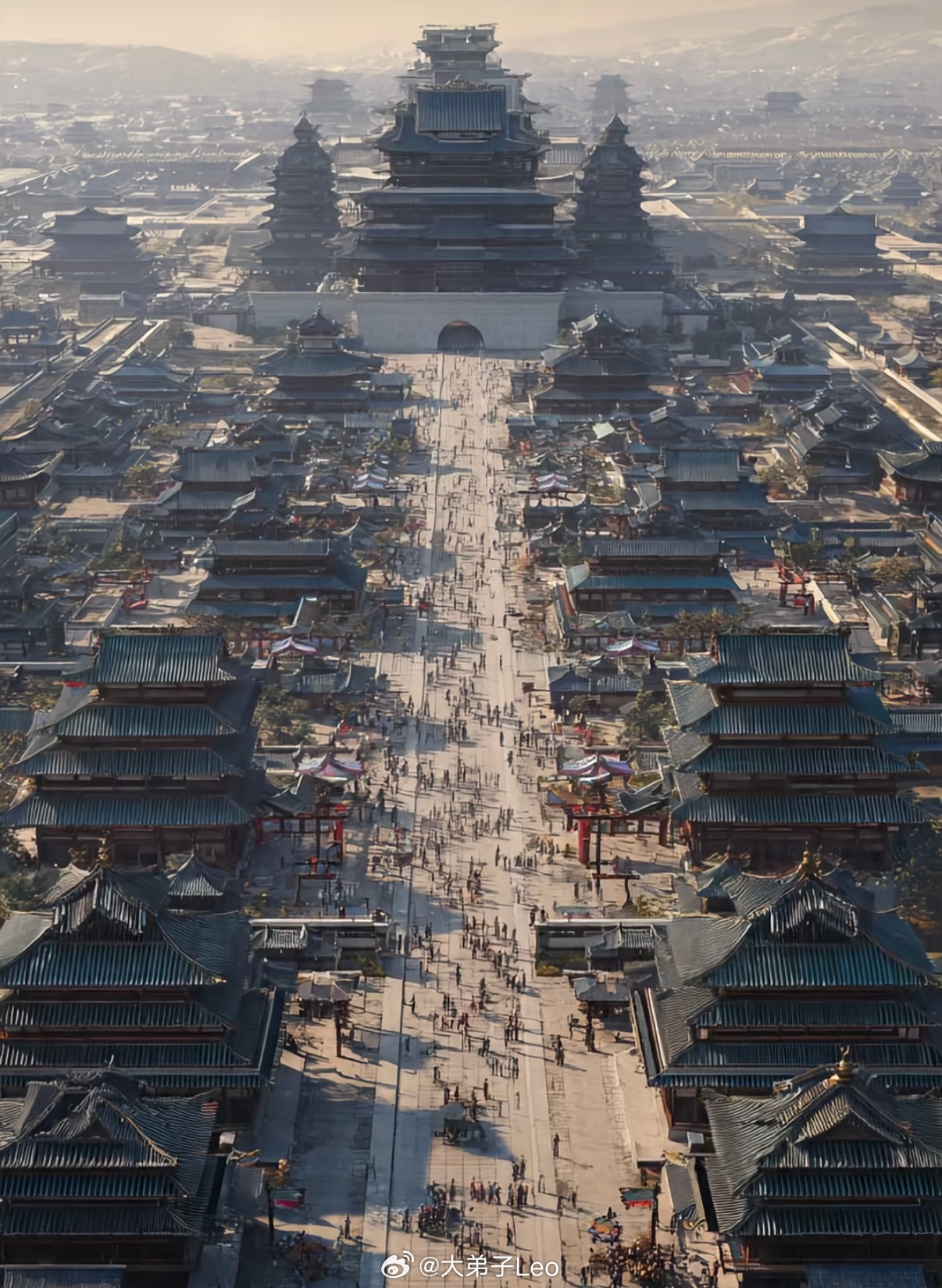 老外用AI制作的长安城 