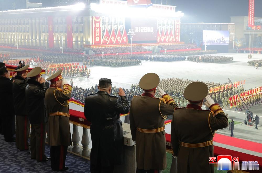 朝鲜九大阅兵，方阵。 