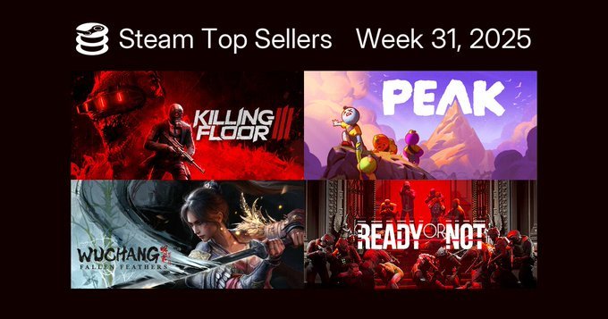 Steam最新一周销量榜出炉，统计时间7月23日至7月29日，Steam Dec