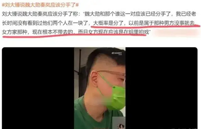 秦岚被曝与魏大勋分手！女方疑似已有新男友，45岁事业爱情再“丰收”！近日，知名狗