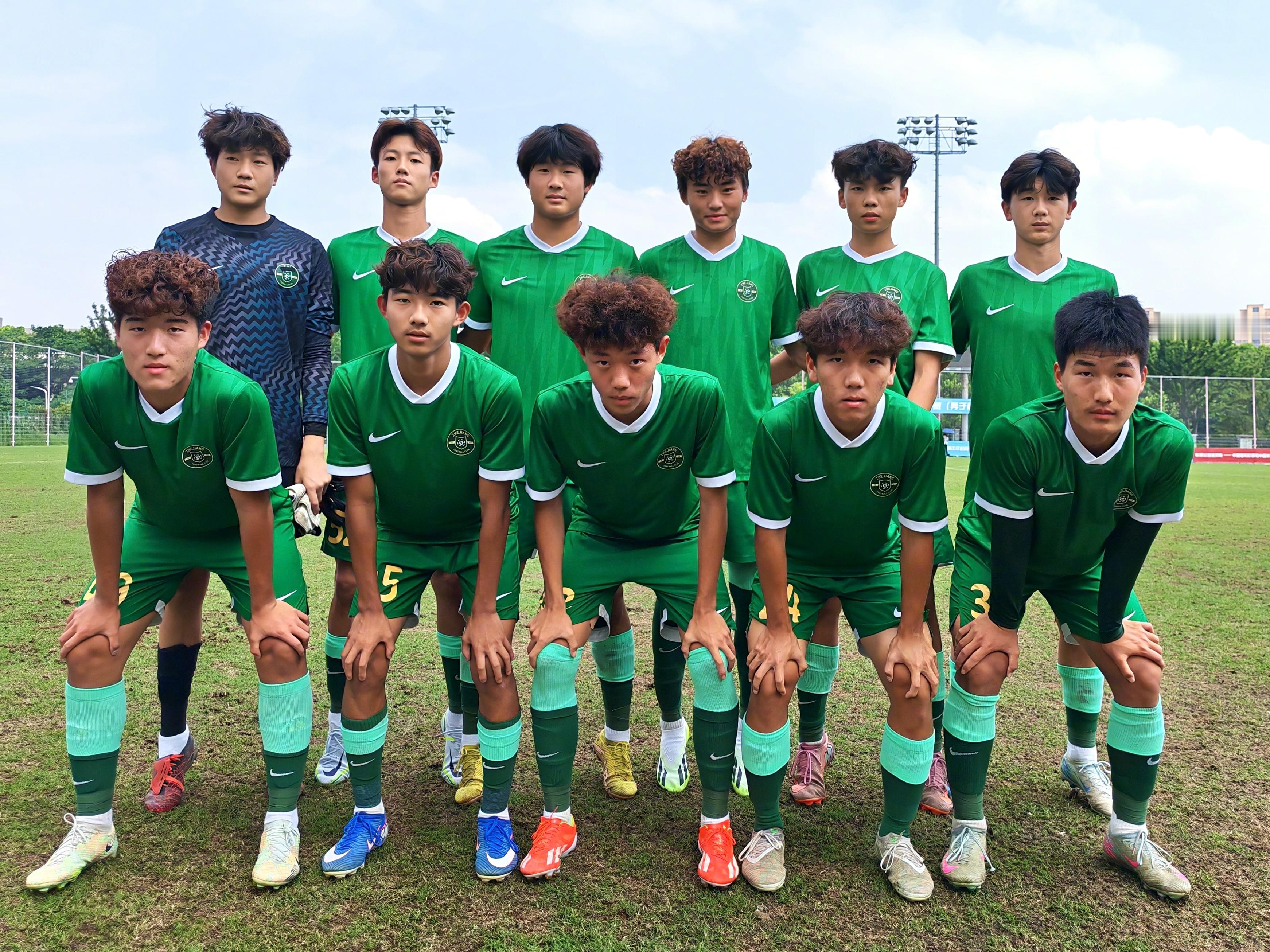 梯队战报：浙江U16队3-0湖南师大附中U17今天下午，第五届中青赛男子U17组