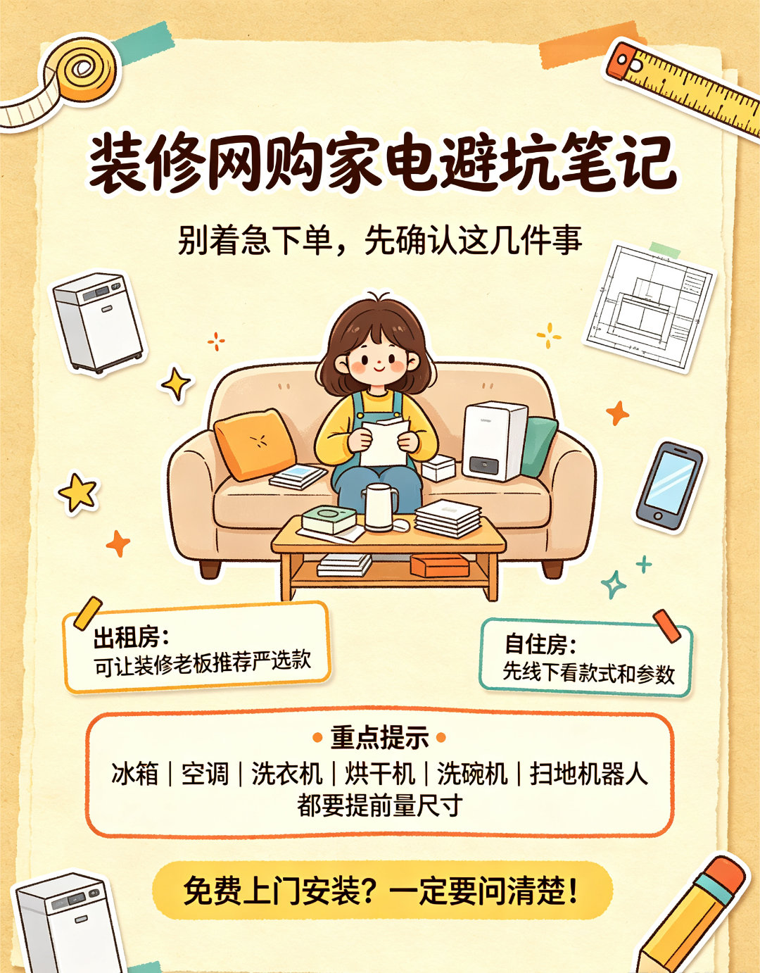 装修网购家电怎么避坑其实有一个特别省心省力的方法，就是直接问装修老板……之前装修