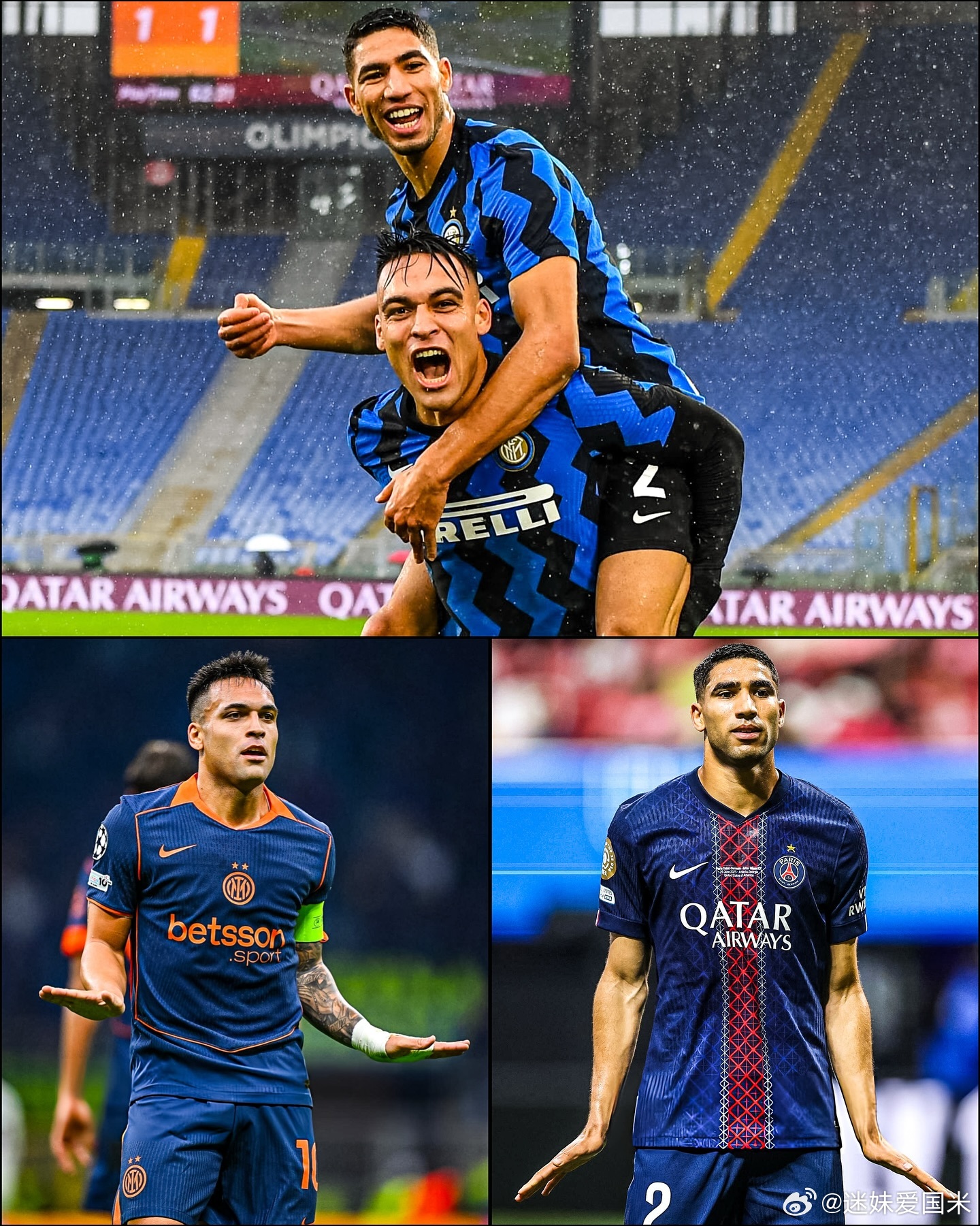 劳塔罗欧冠进球模仿好兄弟哈基米庆祝动作，祝其早日康复！国际米兰欧冠劳塔罗 ​​​