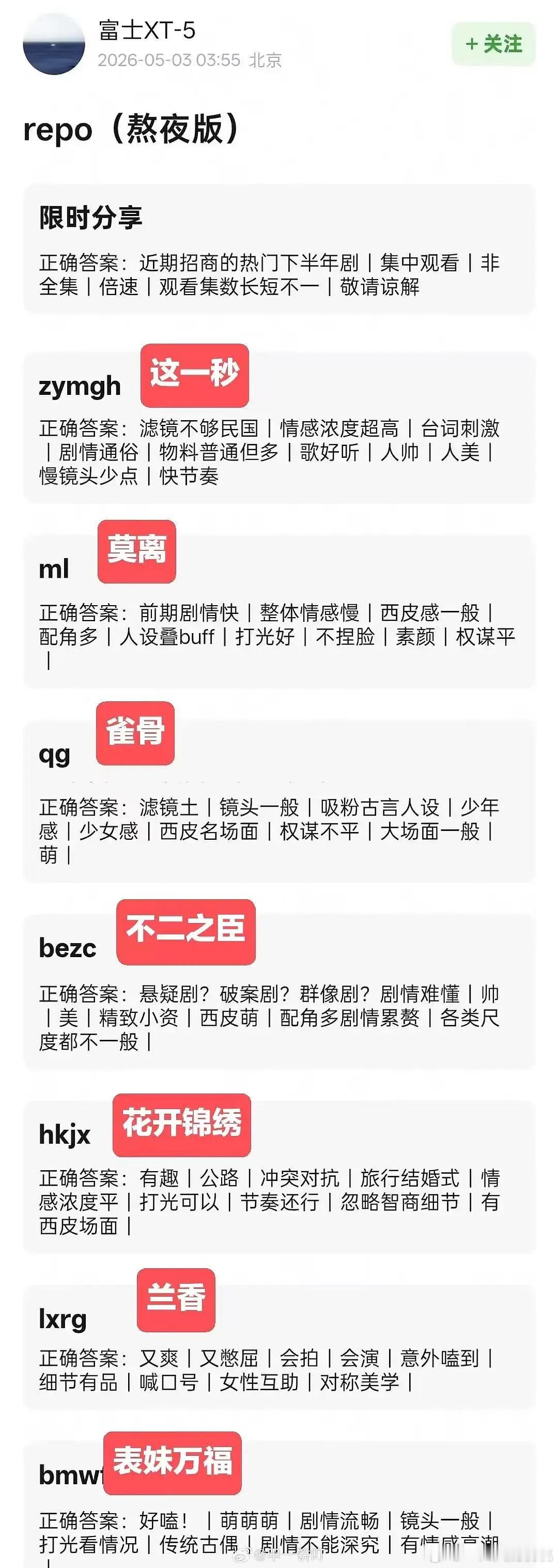 超多待播剧repo，总结：窝🐮这一秒二爆 
