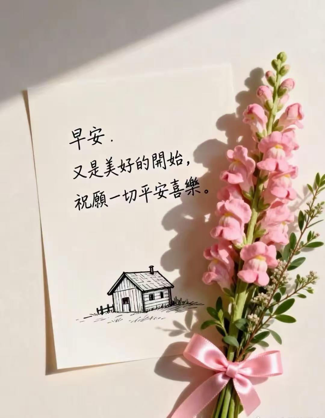 【清晨心语】
日子不必赶得太急，就像老院里的藤架，慢慢爬，才会爬满一墙阴凉。
不