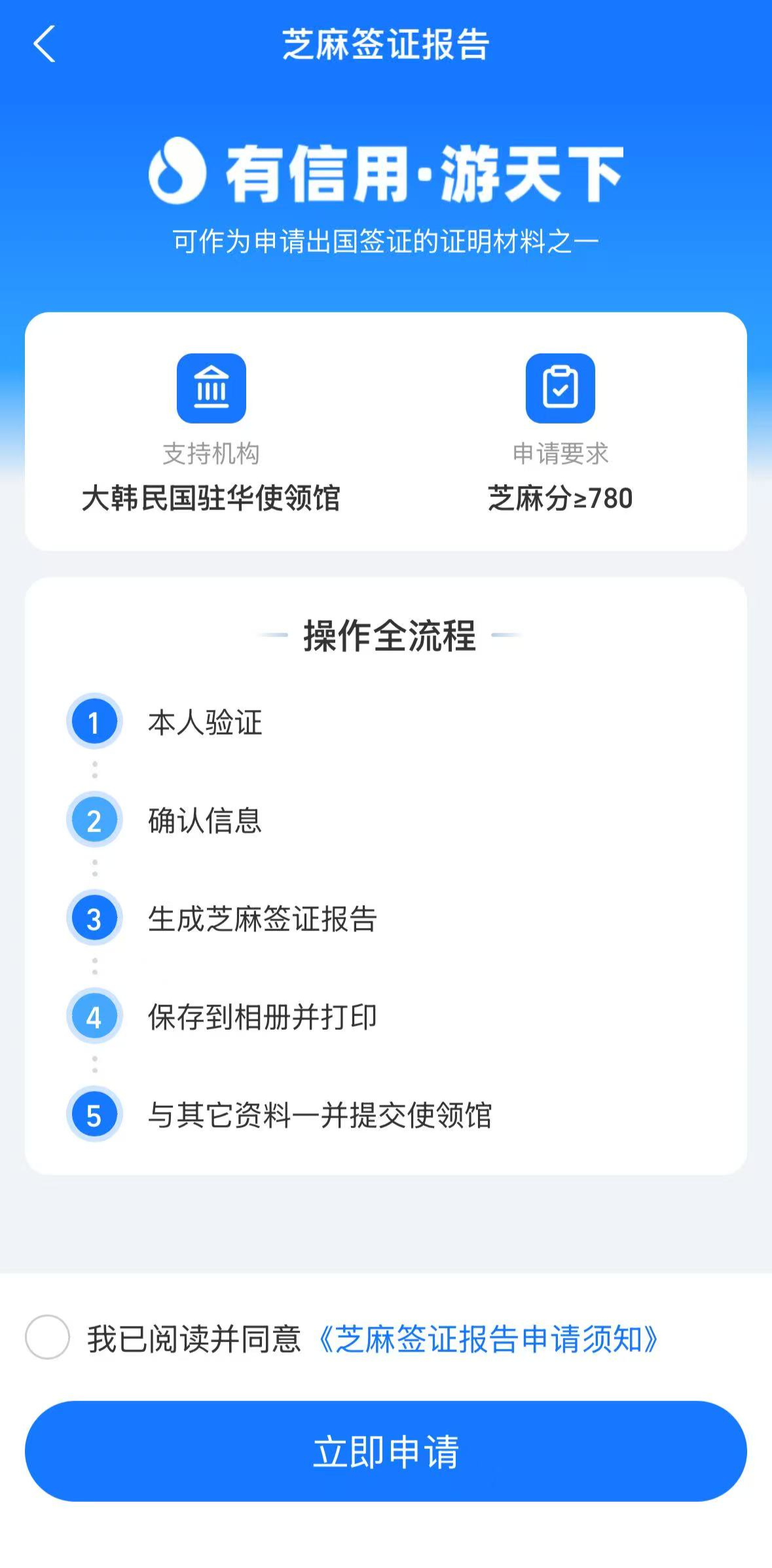 芝麻780分以上办韩签就是快！！不枉我喂小鸡、种小树暑假想去小韩的可以看看上周三