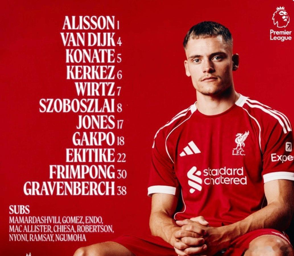 应该是弗林蓬右后卫，麦卡在替补席。 