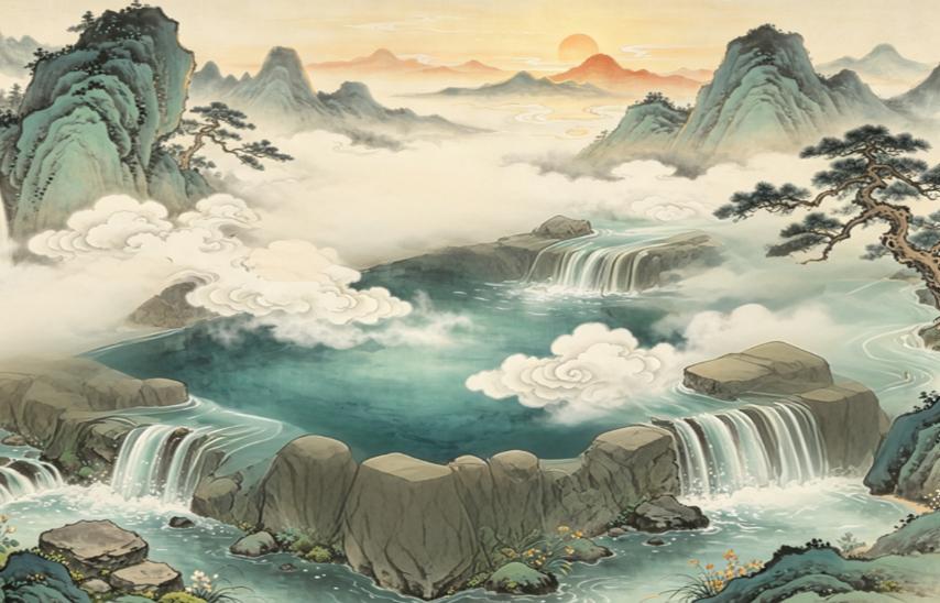 品读《山海经》613——《大荒南经》少和渊，从渊

原文：
有渊四方，四隅皆达，
