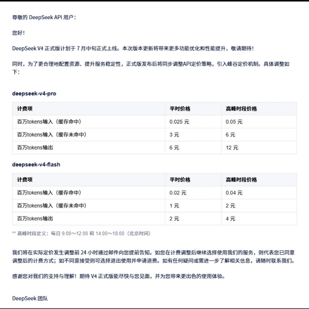 DeepSeek涨价是否合理刷到DeepSeek推出峰谷定价的消息，开发者圈直接