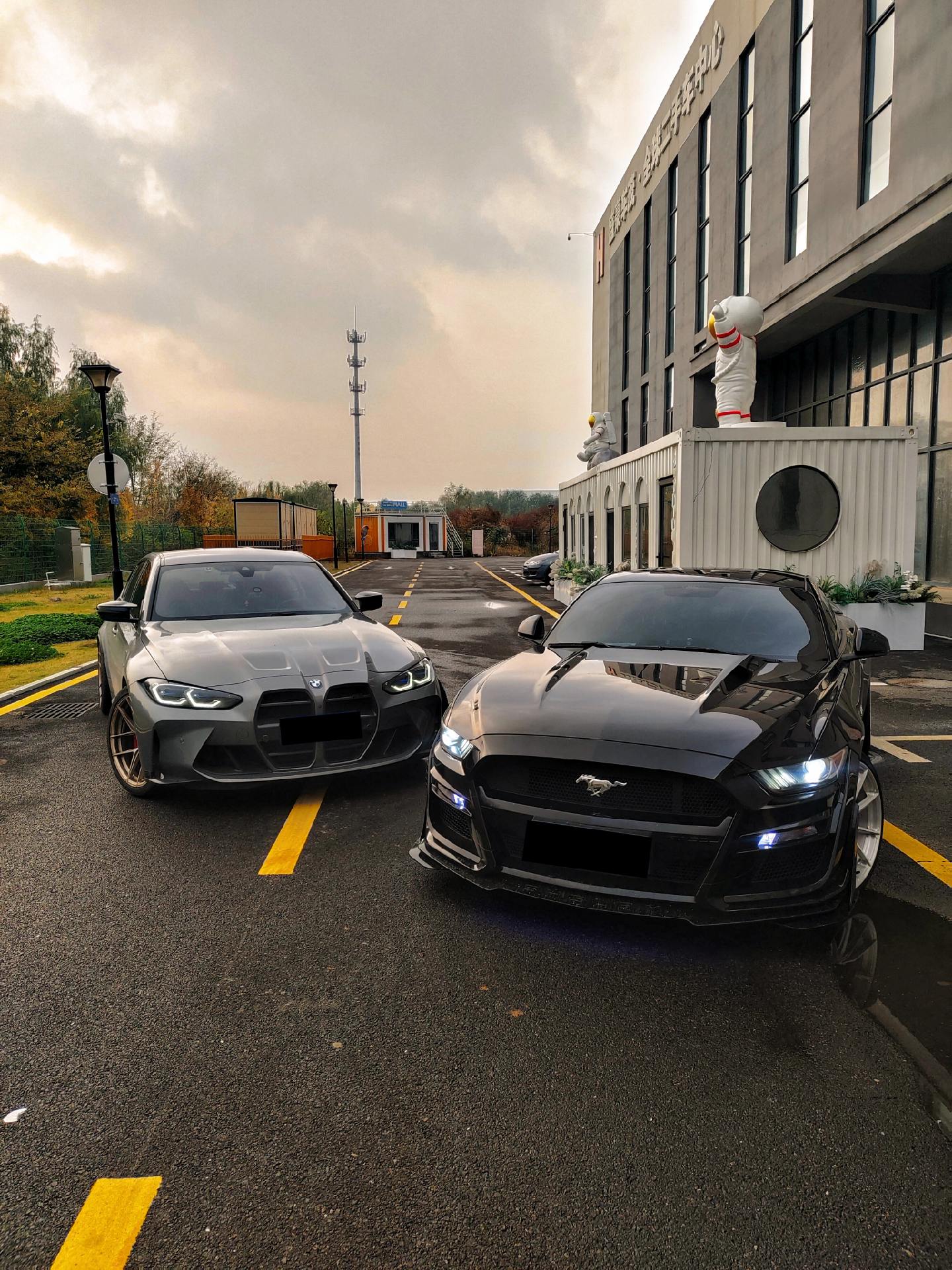 夕阳西下，M3与野马，真的太美了😭😭