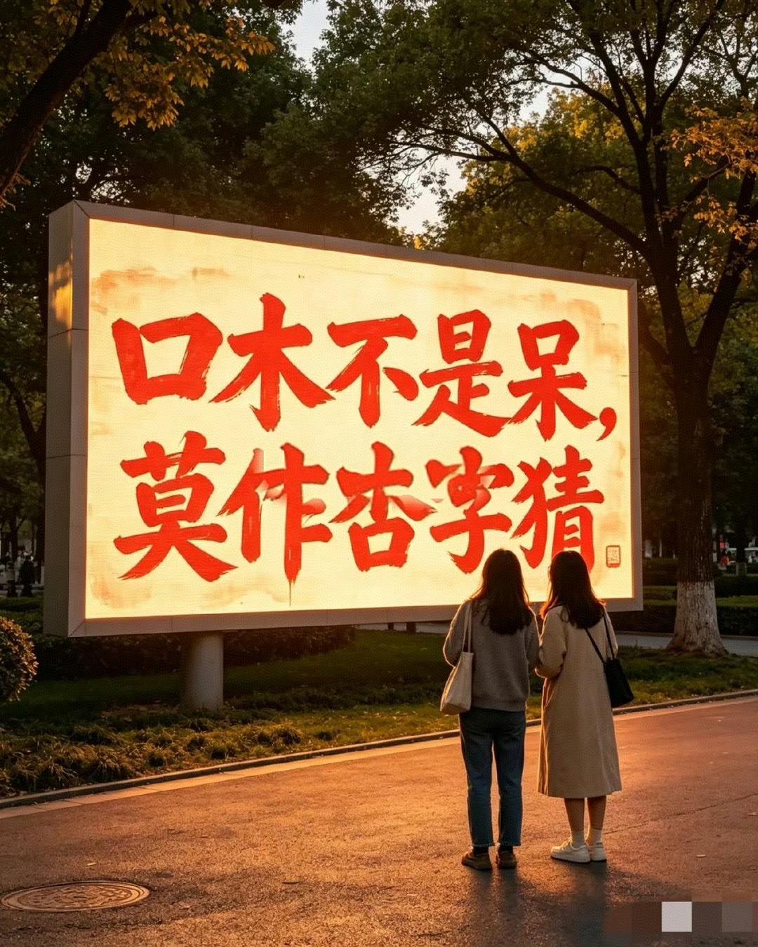 没文化，真可怕！看了半天都没把这字谜猜明白！我敢说！谁能告诉我，我叫你一声师父！