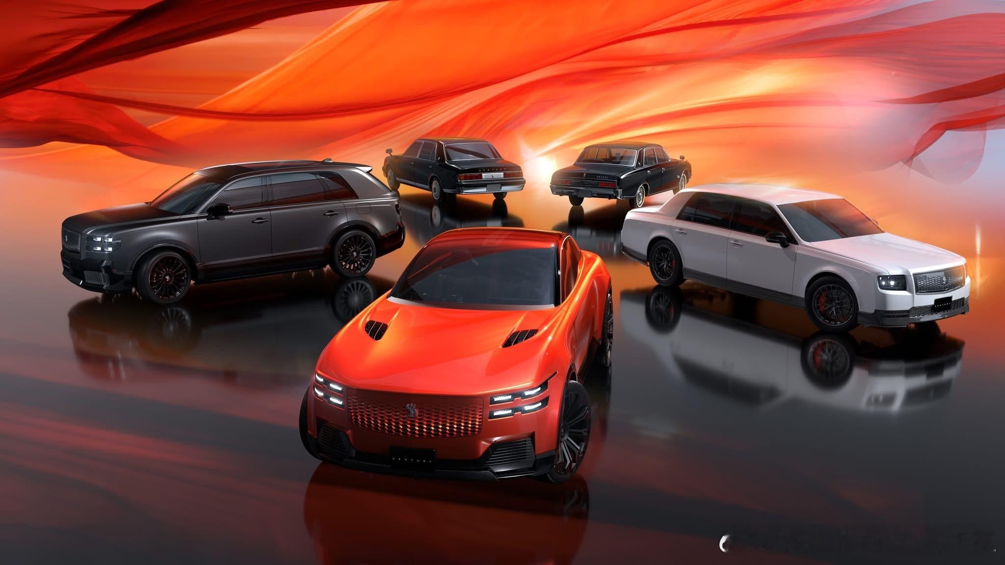 2026，丰田凤凰牌小汽车“世纪”官图发布，凤凰徽标传承东方顶奢格调，V8混动与