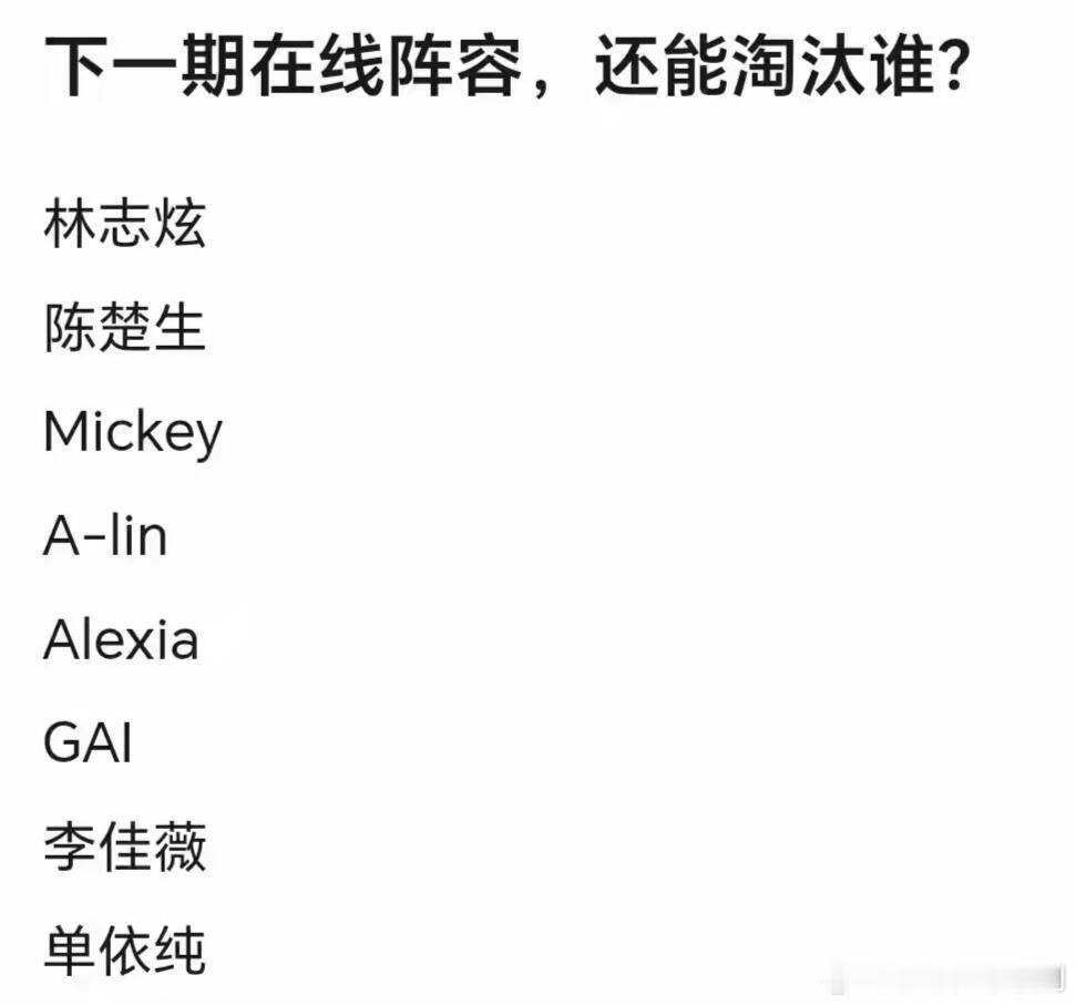 歌手[超话]歌手2025第十期阵容:林志炫、黄丽玲♥林志炫返场投票排第一，获得第