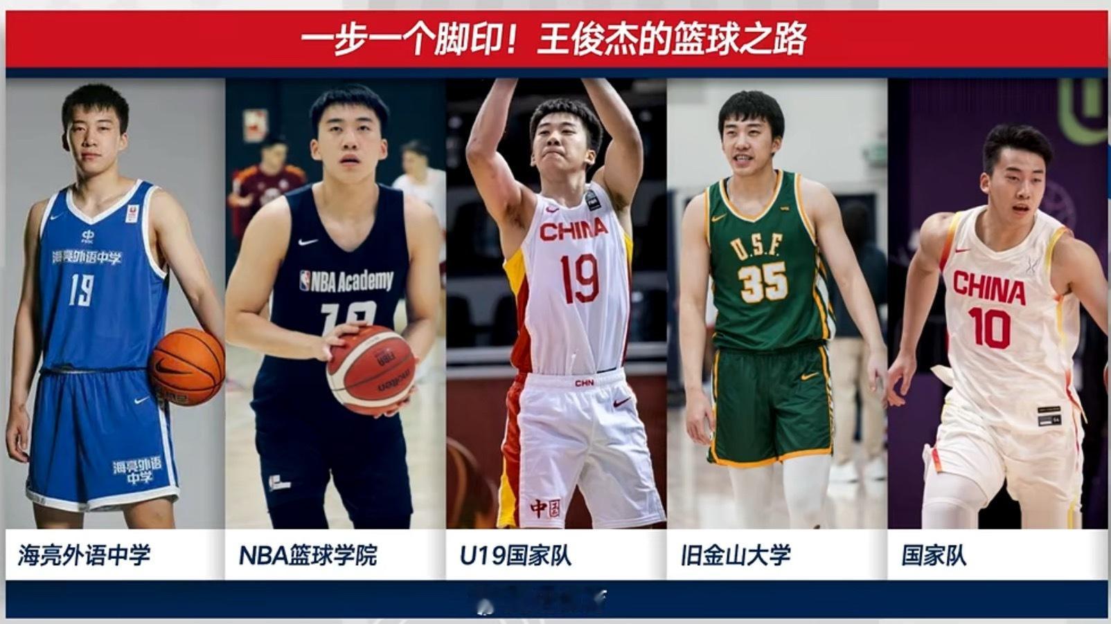 王俊杰ins story 分享自己的篮球之路从海亮外语中学➡️NBA篮球学院➡️