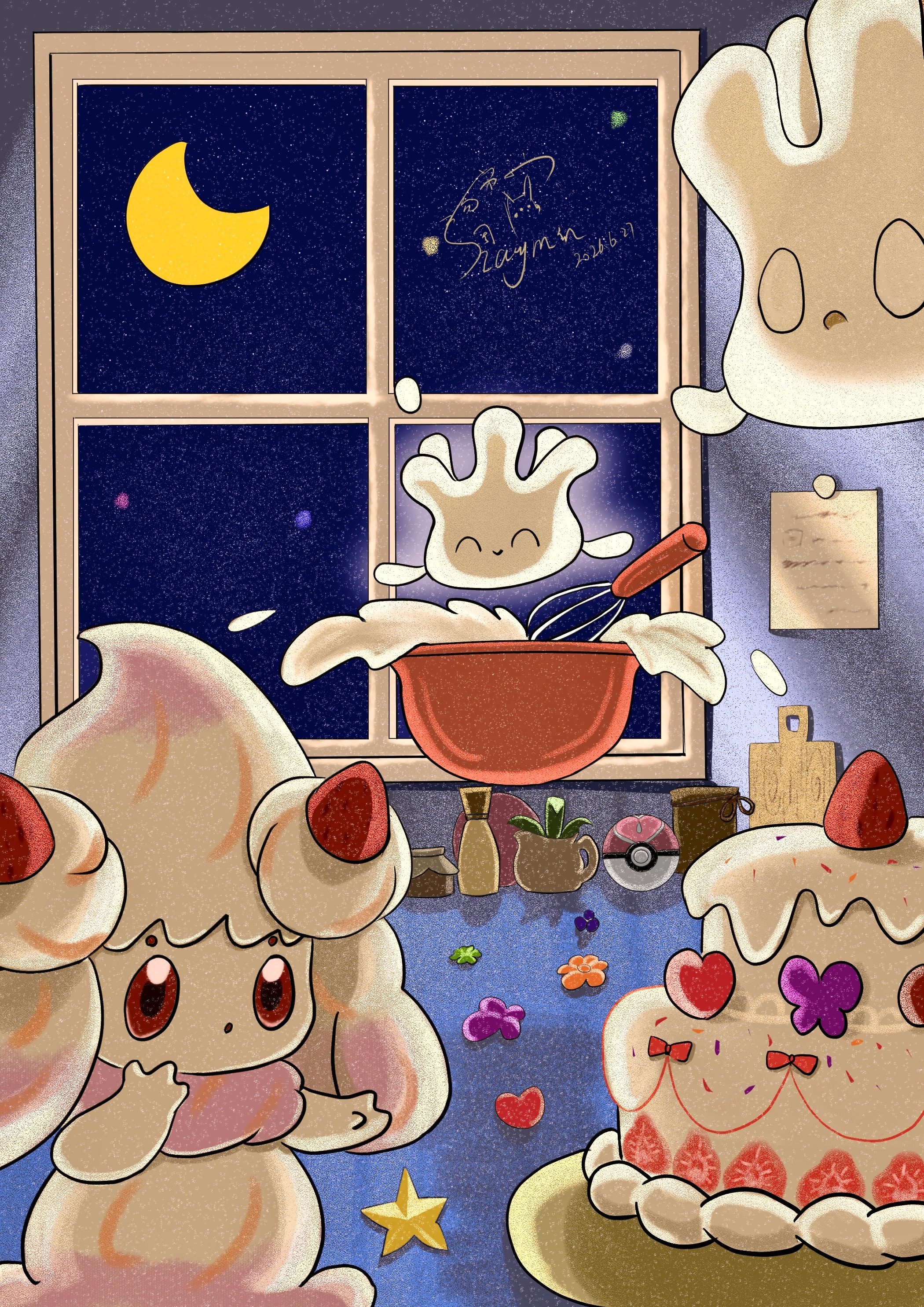 夜晚悄悄努力的小仙奶🧁会进化成什么口味的霜奶仙呢🍓 