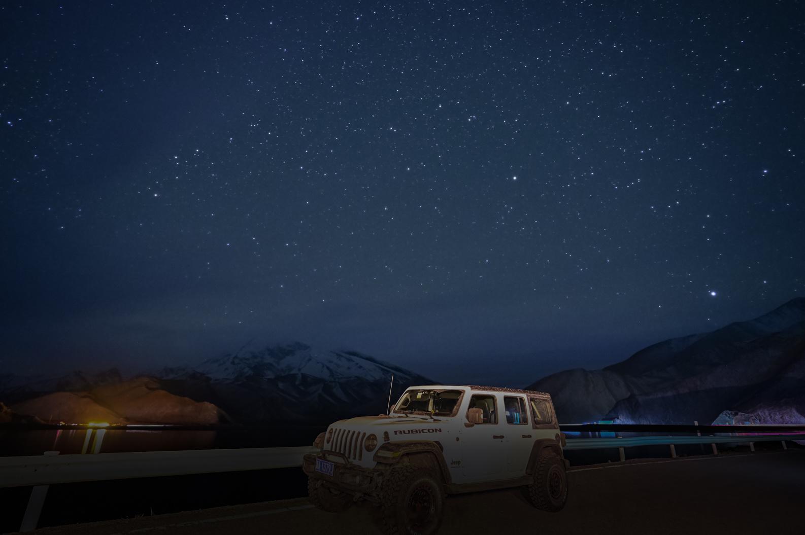 计划中不周山营地的昨夜星辰，因为零下10多度的严寒大风、漫天的乌云、以及凌晨慕士