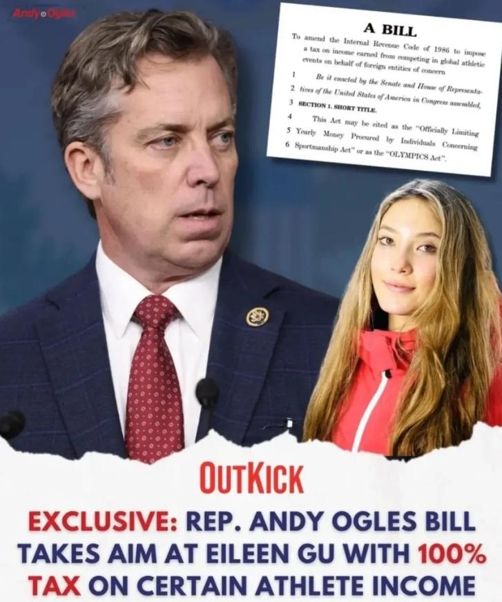 实在太离谱!美国共和党要对谷爱凌收100%税！
 
美国提出一个法案，名字听着就