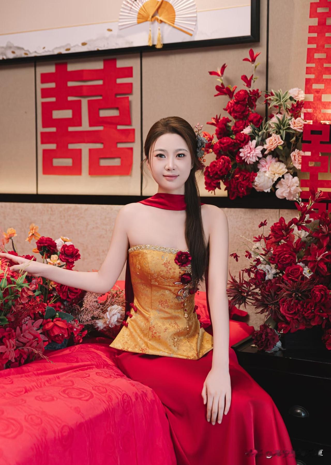 中式婚礼摄影写真留念！