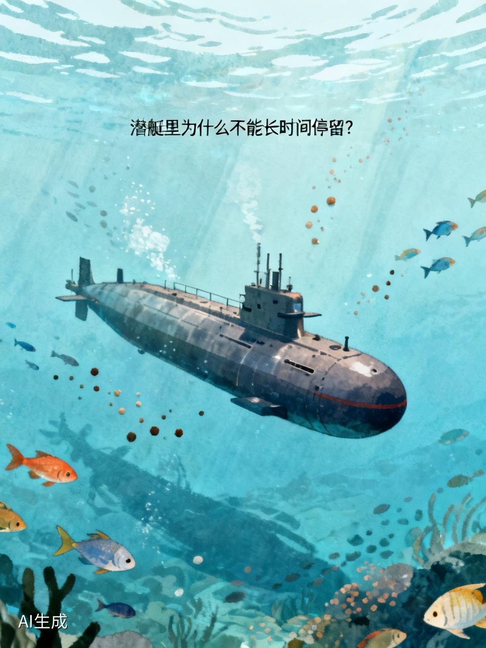 潜艇里为什么不能长时间停留? 潜艇里不能长时间停留，主要和动力、空气等因素有关。
