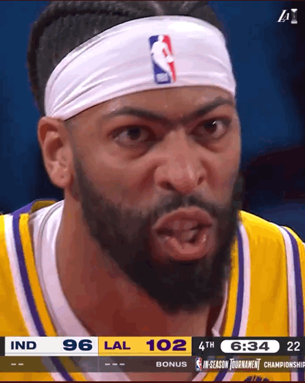浓眉这表情！写入NBA史册了