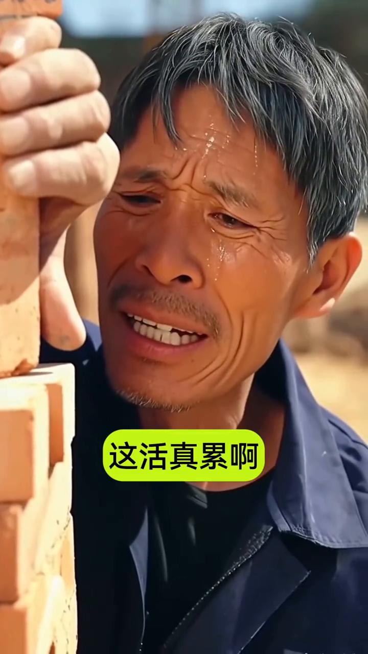 老民工也会唱京剧。
这活真累，大丈夫生于天地间。民工唱京剧，无奈又惬意。