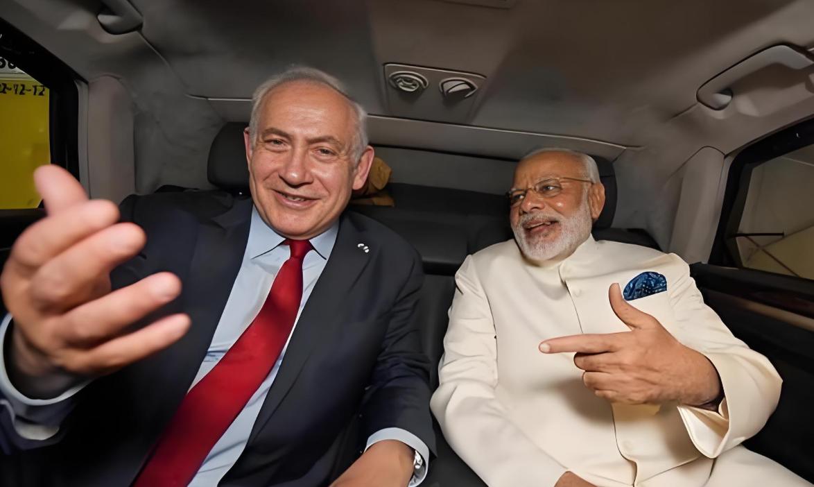 当莫迪和内塔尼亚胡站在一起，印度的功利心事实上背叛了不结盟运动的宗旨。

印度在