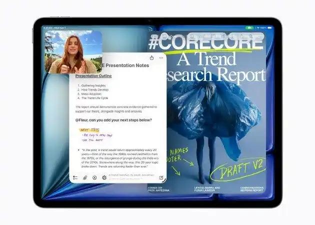 苹果新iPad Air全系M4芯片，11英寸599美元、13英寸799美元，3月