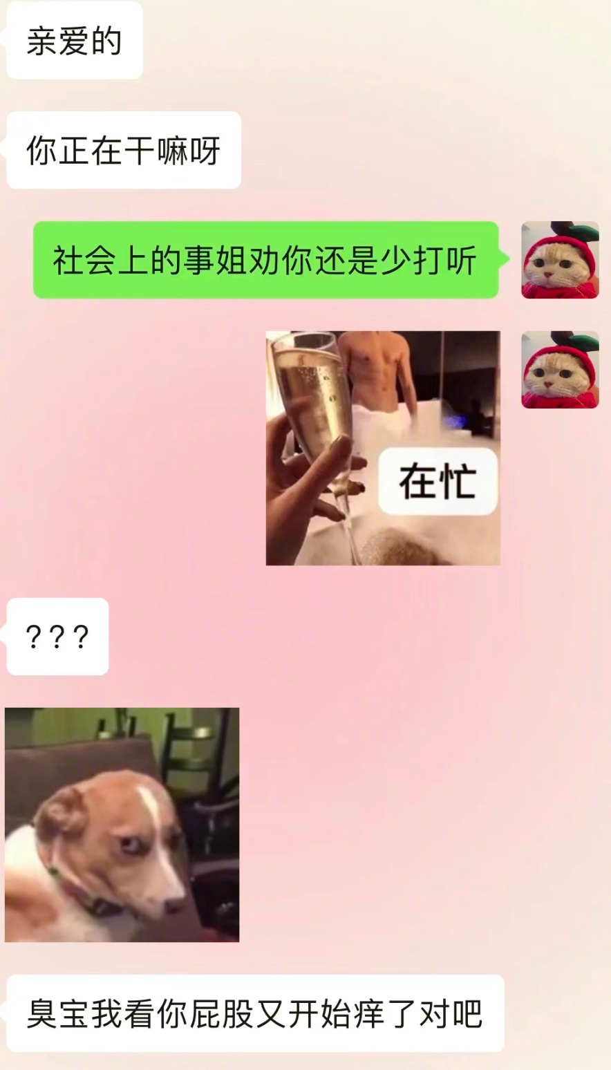 当男朋友每天都不厌其烦问在干嘛时 